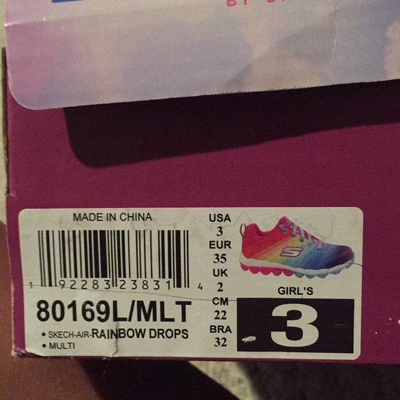 Girls Size 3 Skech Air shoes - Picture 5 of 5